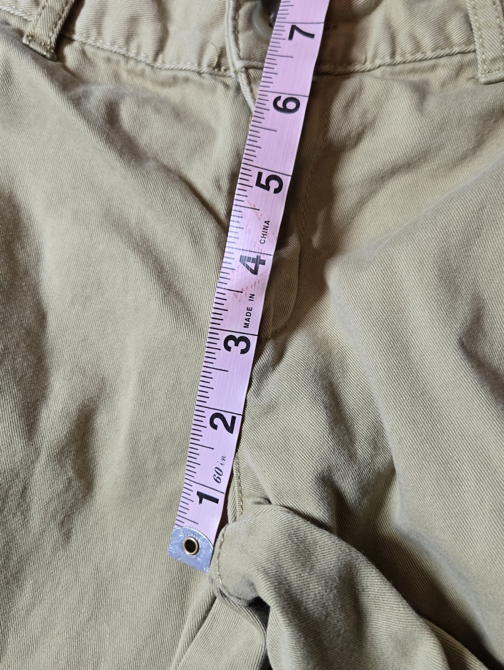 Childrens Place Size 7 Boys Chino Pant Adjustable Waist Tan - Picture 6 of 8